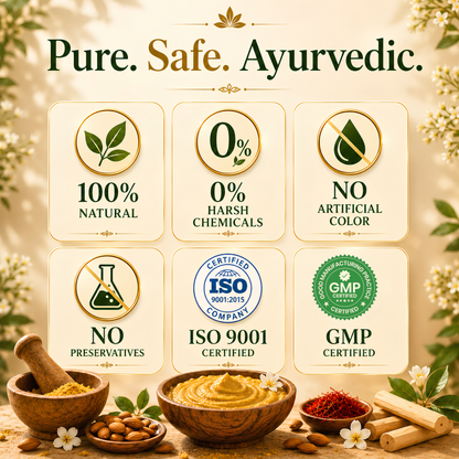 SatyaaVeda Ubtan Face Pack / Body Scrub  | De-Tan, Anti-Acne, Dark Spots Lightening, Instant Face Glow | Chemical-Free Natural Ayurvedic 200g