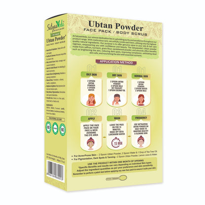 SatyaaVeda Herbal Ubtan Face & Body Pack | Chemical-Free Ayurvedic 200g